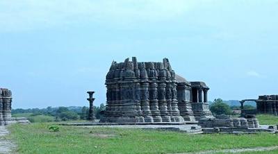Ruined temple stonework at Arthuna, dating from the eleventh and twelfth centuries