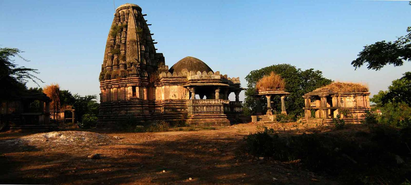 The twelfth-century Paraheda Shiva temple near Banswara, built by King Mandalik