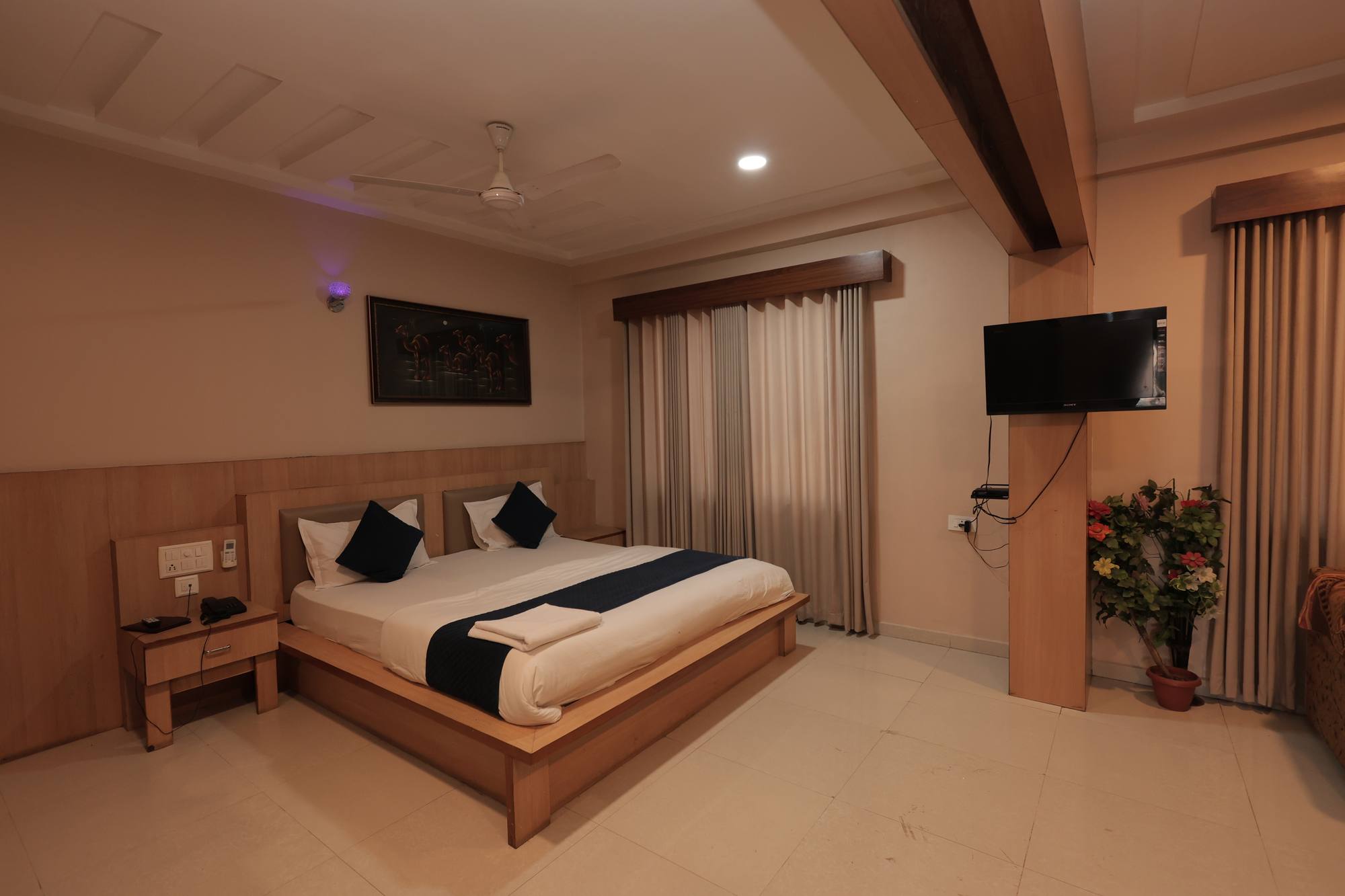 The Royal Suite at Hotel Relax Inn, Banswara, the largest room in the hotel at 732 square feet